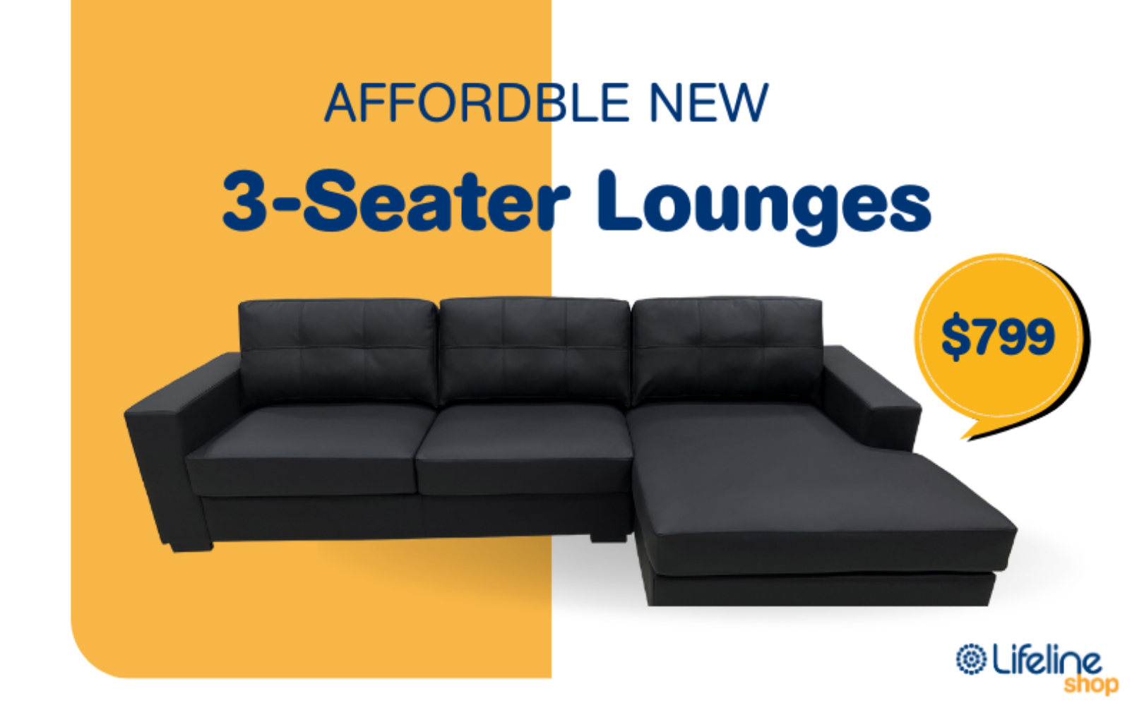 3 seater lounges